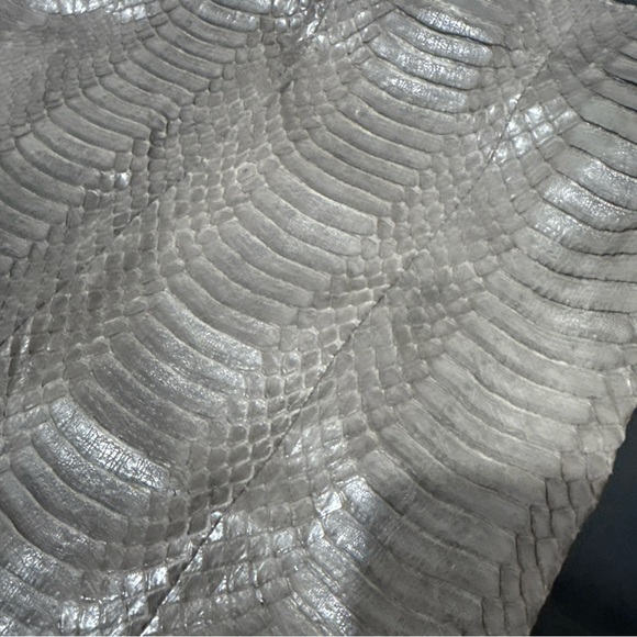 Elizabeth Weinstock Gray Python Skin Handbag Rare - Picture 2 of 6